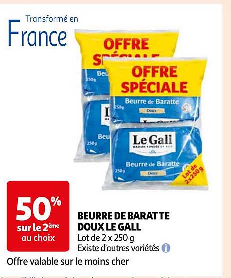 beurre de baratte doux le gall