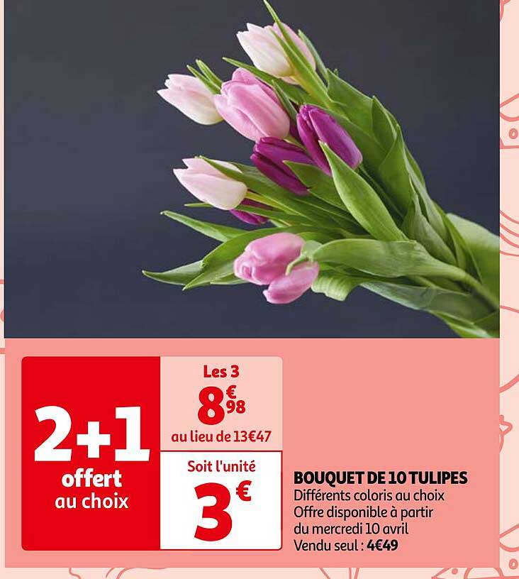 Bouquet De 10 Tulipes