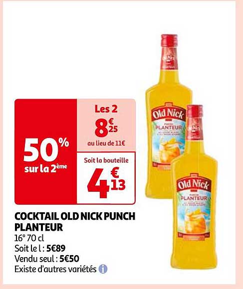 cocktail old nick punch planteur
