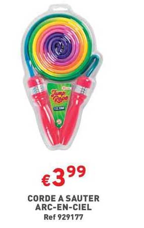 corde a sauter arc-en-ciel