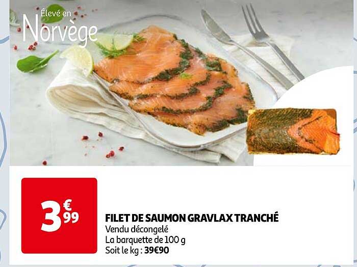 Filet De Saumon Gravlaux Tranché