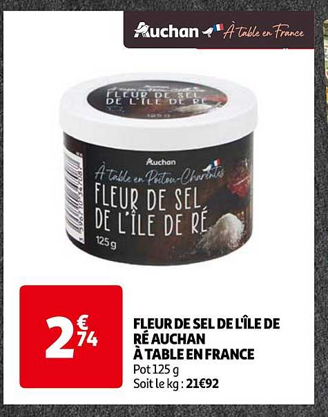 fleur de sel de l'île de réauchan à table france