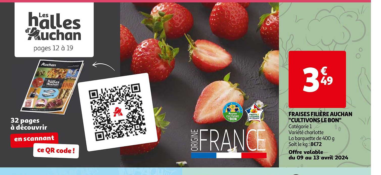 fraises filière auchan "cultivons le bon"