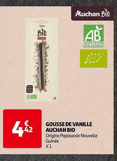 gousse de vanille auchan bio
