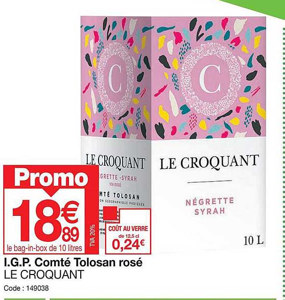 i.g.p. comté tolosan rosé le croquant