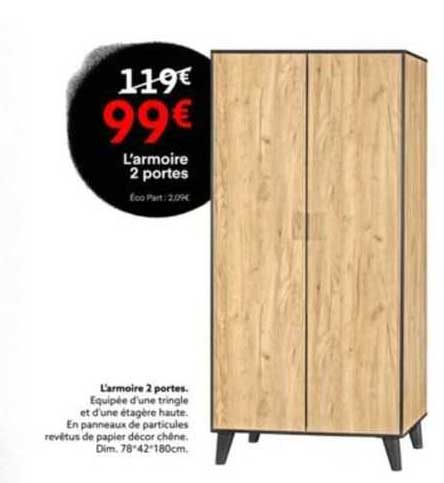 l'armoire 2 portes