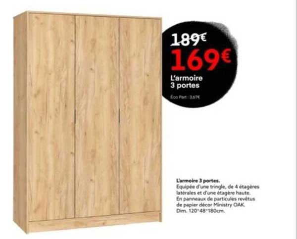 l'armoire 3 portes