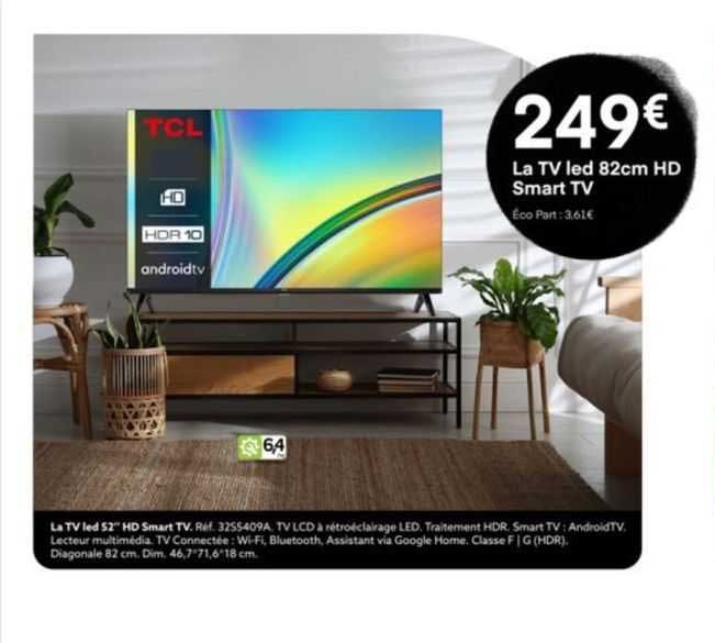 La Tv Led 52" Hd Smart Tv