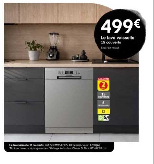 lave vaisselle 15 couverts