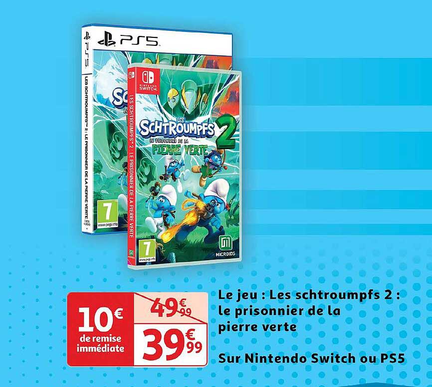 le jeu : les schtroumpfs 2 : le prisonnier de la pierre verte
