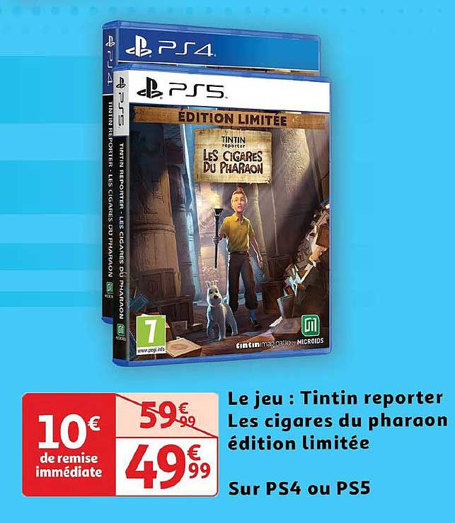 le jeu : tintin reporter les cigares du pharaon édition limitée