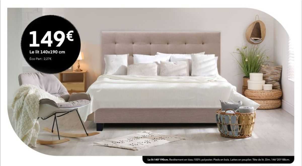 le lit 140x190 cm