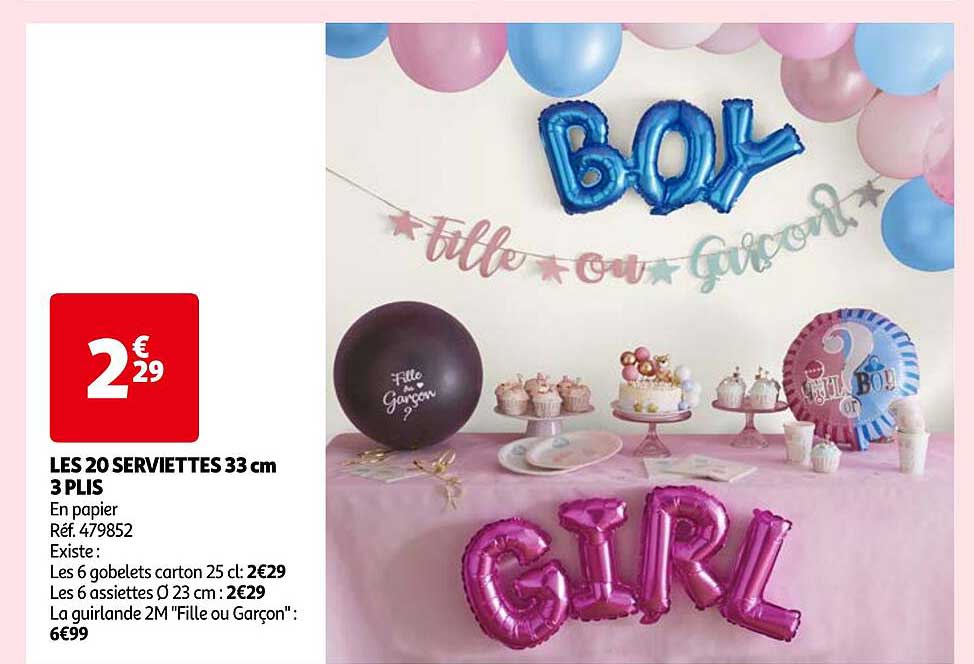 les 20 serviettes 33 cm 3 plis