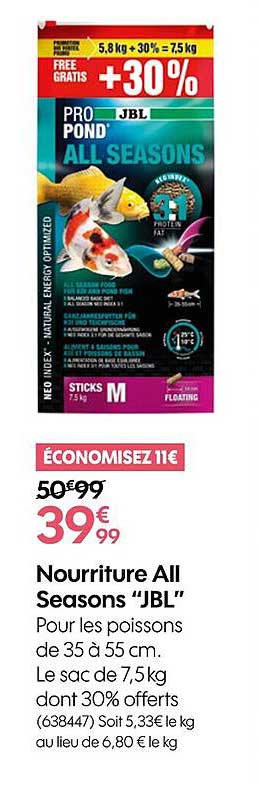 nourriture all seasons "jbl"