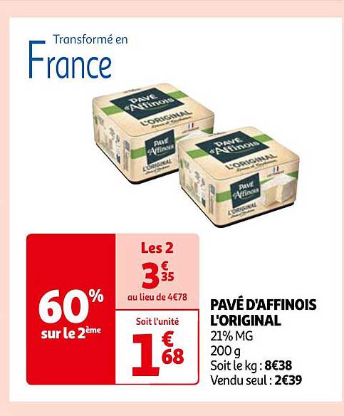 Pavé D'affinois L'original