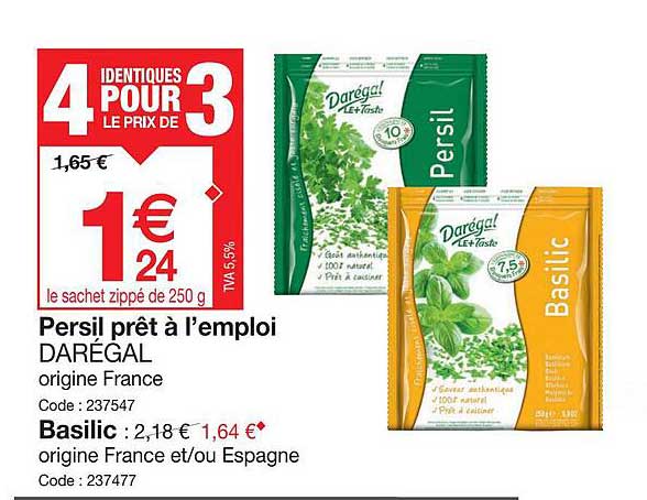 Persil Prêt à L'emploi Darégal