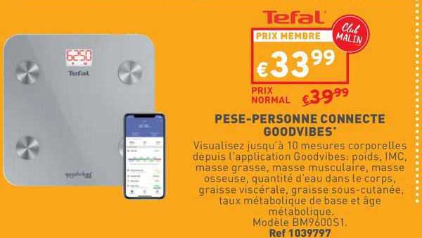 tefal pese-personne connecte goodvibes