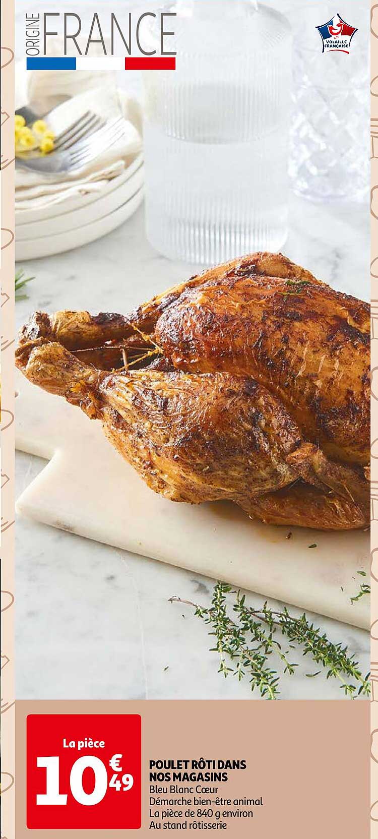 poulet rôti dans nos magasins