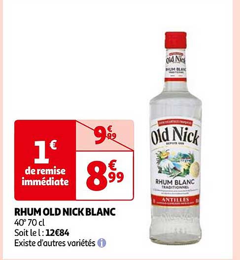 rhum old nick blanc