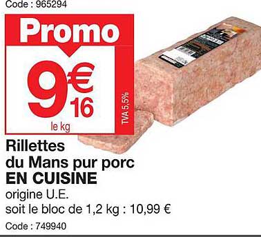 Rillettes Du Mans Pur Porc En Cuisine