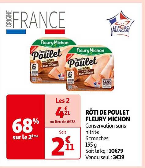 rôti de poulet fleury michon