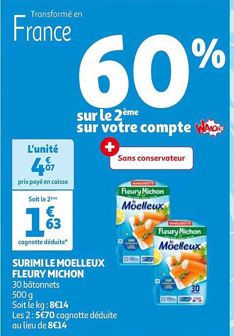 surimi le moelleux fleury michon