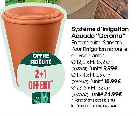 système d'irrigation aquado "deroma"