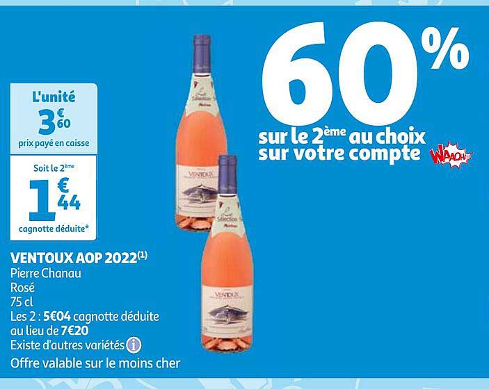 ventoux aop 2022 pierre chanau rosé