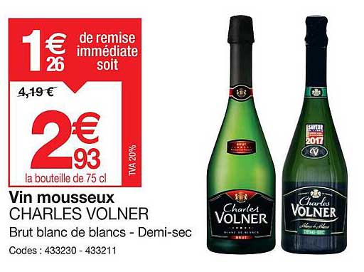 vin mousseux charles volner