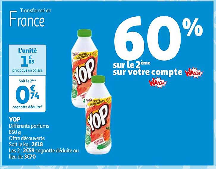 yop différents parfums