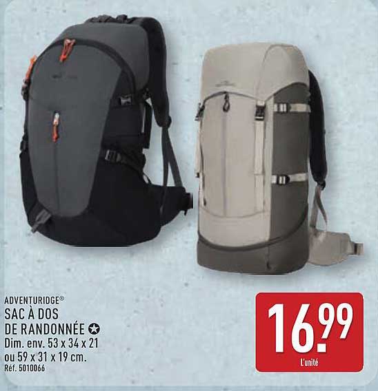 ADVENTURIDGE SAC À DOS DE RANDONNÉE