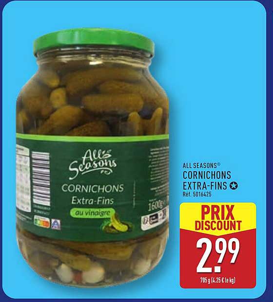 ALL SEASONS Cornichons Extra-Fins