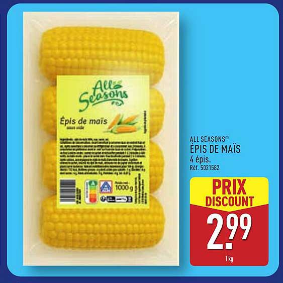 ALL SEASONS ÉPIS DE MAÏS