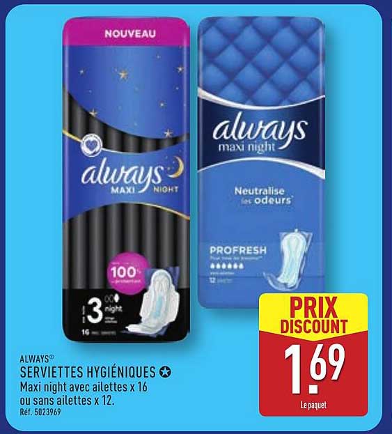 Always Serviettes hygiéniques