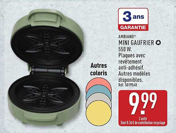 AMBIANO MINI GAUFRIER