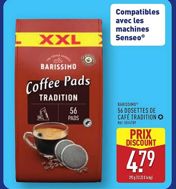 BARISSIMO Coffee Pads Tradition