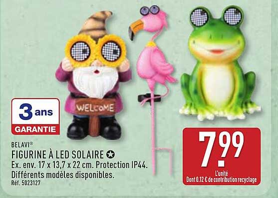 BELAVI FIGURINE À LED SOLAIRE