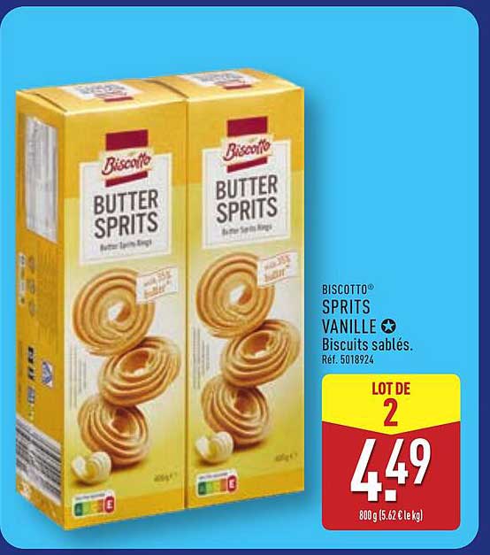 Biscotto Sprits Vanille