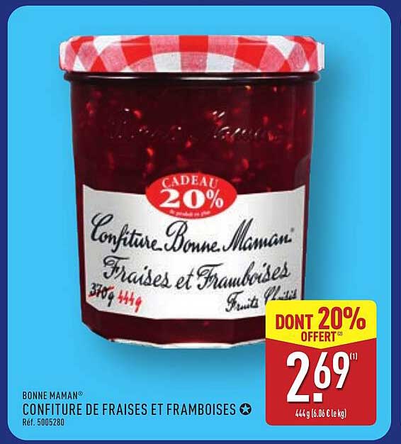 Bonne Maman Confiture de fraises et framboises