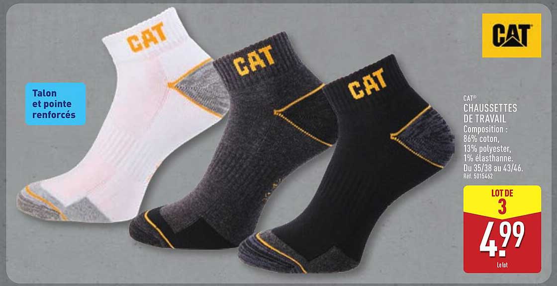 CAT CHAUSSETTES DE TRAVAIL