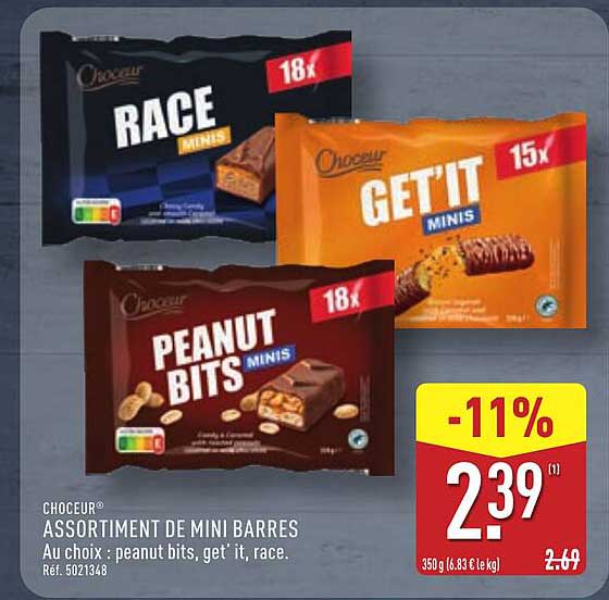CHOCEUR ASSORTIMENT DE MINI BARRES