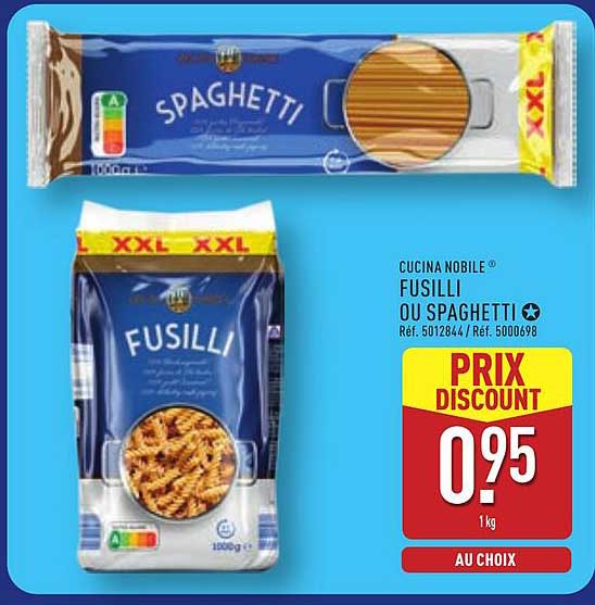 Cucina Nobile Fusilli ou Spaghetti