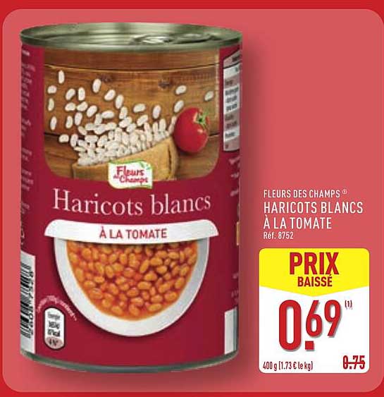 Fleurs des Champs Haricots blancs à la tomate