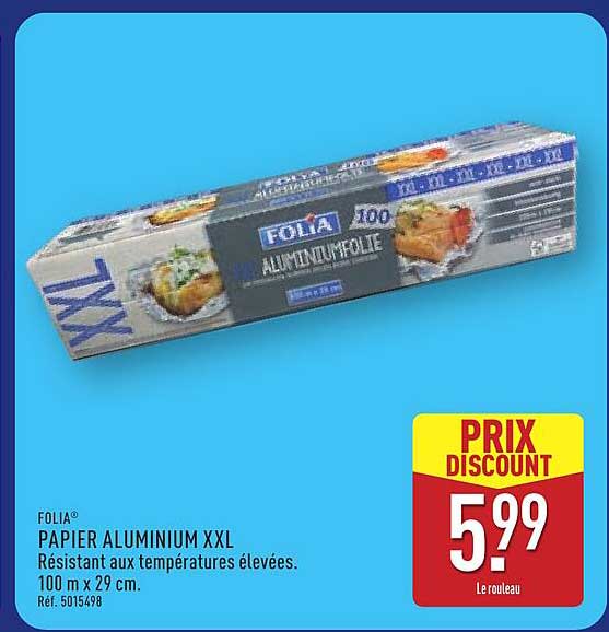 FOLIA PAPIER ALUMINIUM XXL