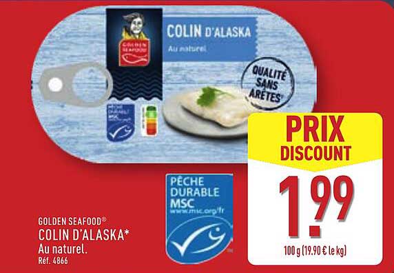 Golden Seafood Colin d’Alaska