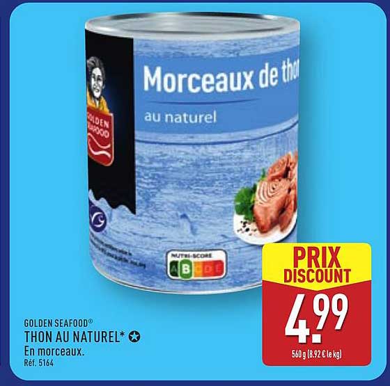 GOLDEN SEAFOOD THON AU NATUREL