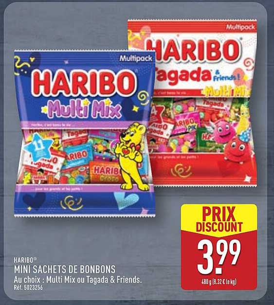 Haribo Mini sachets de bonbons