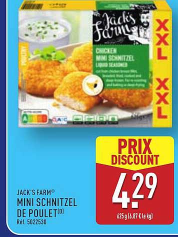 JACK'S FARM MINI SCHNITZEL DE POULET