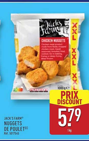 JACK'S FARM NUGGETS DE POULET(E)