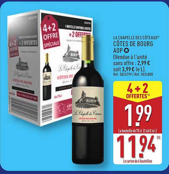 LA CHAPELLE DES CÔTEAUX CÔTES DE BOURG AOP